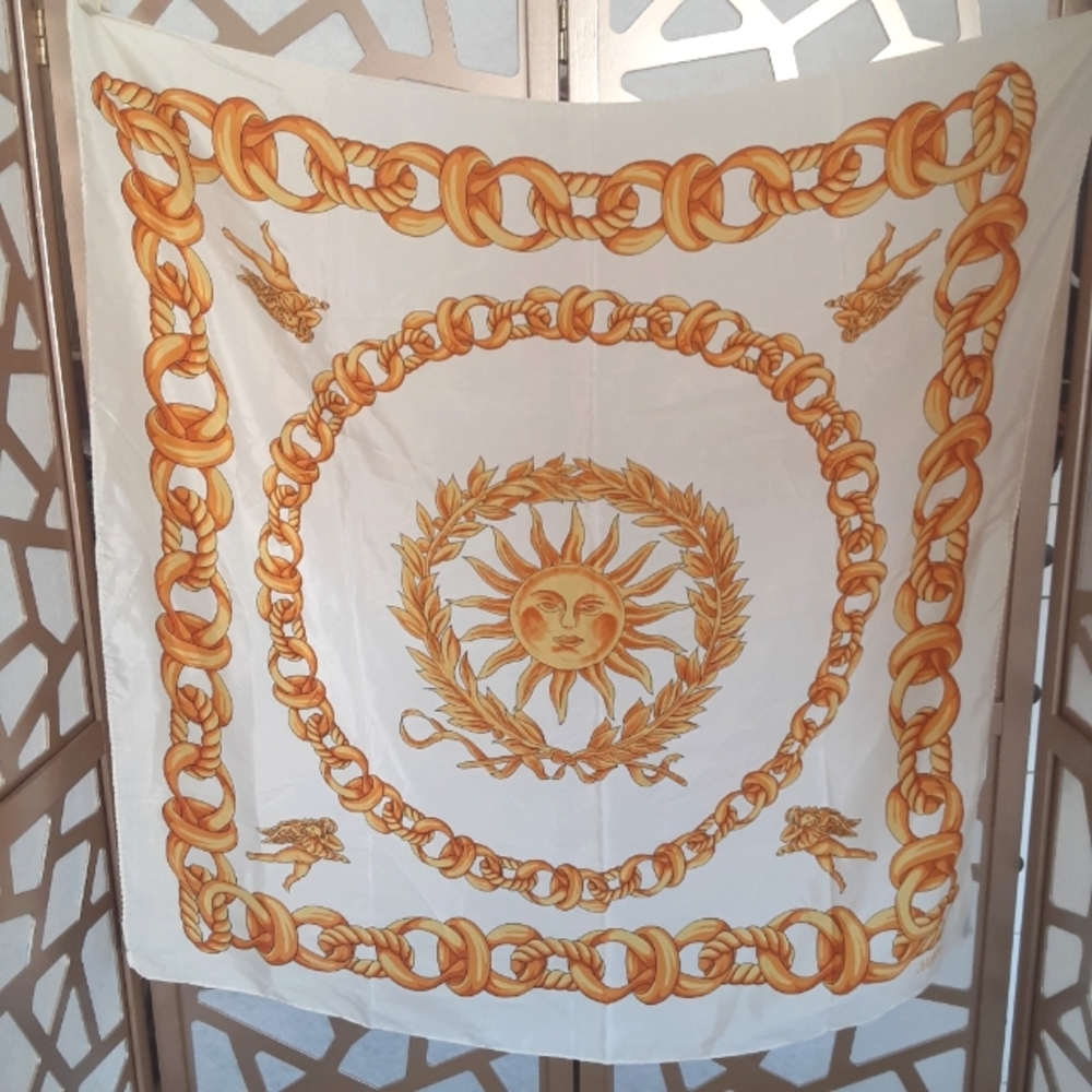 🌠HP🌠 VTG 90s GIANNI VERSACE SILK Sun scarf